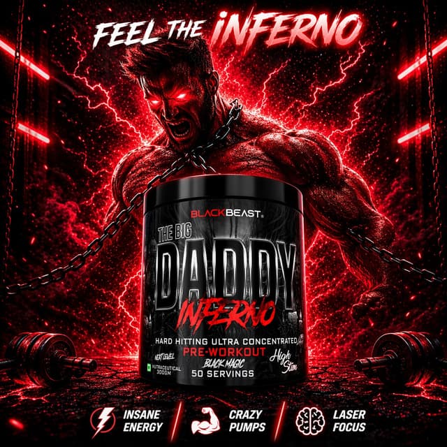 Black Beast The Big Daddy Inferno Pre-Workout - Zombie Juice - Image 4
