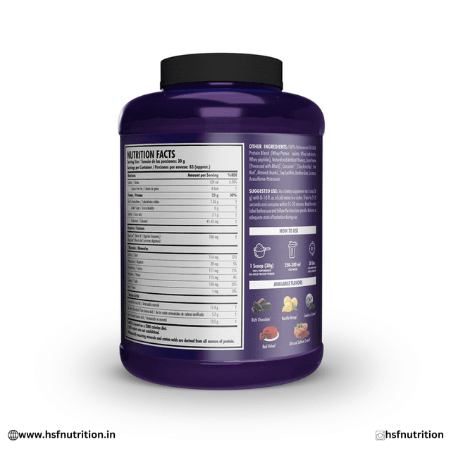 HSF Nutrition 100% ISO Gold Whey Protein Isolate 5.5 lbs - Rich Chocolate - Image 2