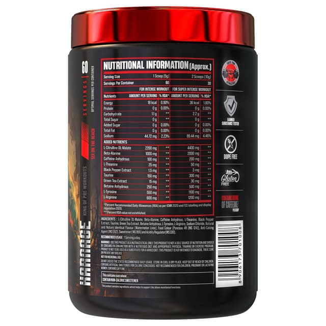 BigMuscles Nutrition Karnage - Watermelon Lime - Image 13