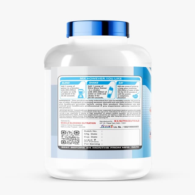 Nitra Mass Gainer - Chocolate - 3 Kg - Image 3