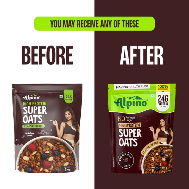 Alpino High Protein Super Rolled Oats Classic Coffee - Image 2