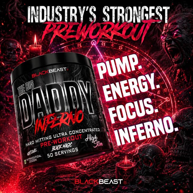 Black Beast The Big Daddy Inferno Pre-Workout - Zombie Juice - Image 6