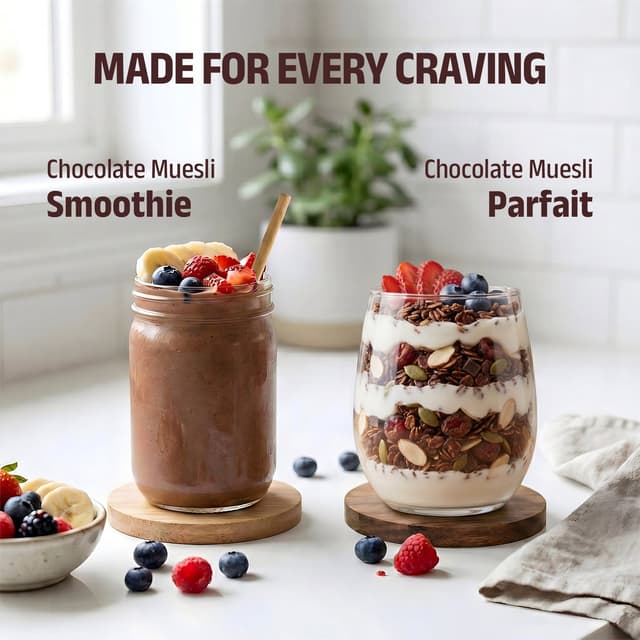 Pintola High Protein Muesli Dark Chocolate & Cranberry 1kg - Image 9