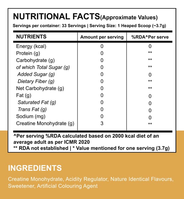 Wellcore Micronised Creatine Monohydrate | Tropical Tango (122g) - Image 4