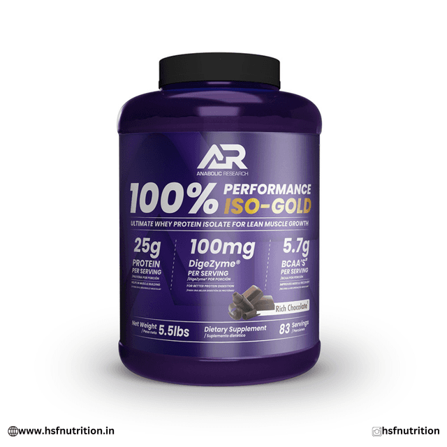 HSF Nutrition 100% ISO Gold Whey Protein Isolate 5.5 lbs