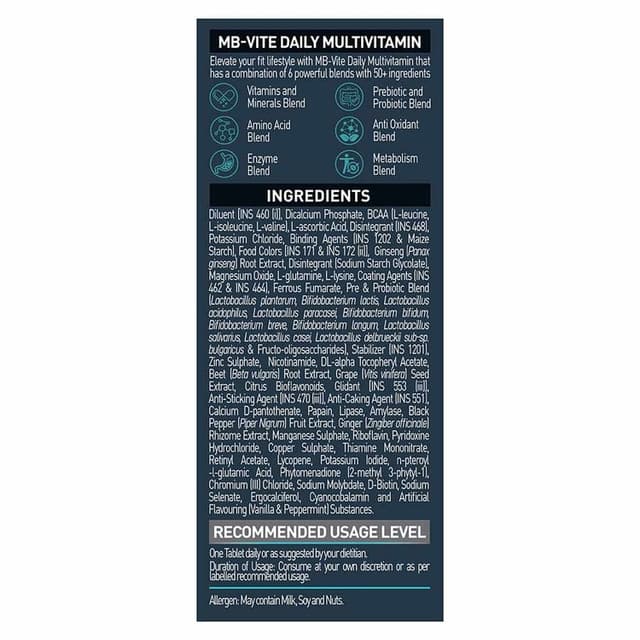 MuscleBlaze MB-VITE Daily Multivitamin - Image 3