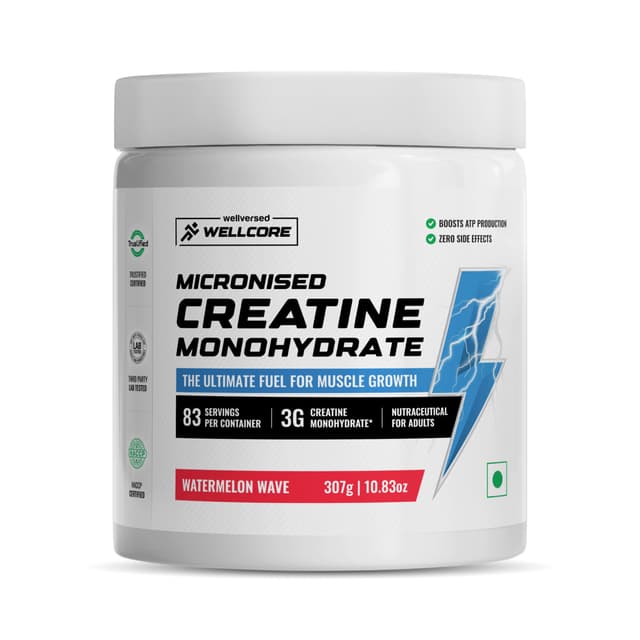 Wellcore Micronised Creatine Monohydrate | Watermelon Wave (307g)