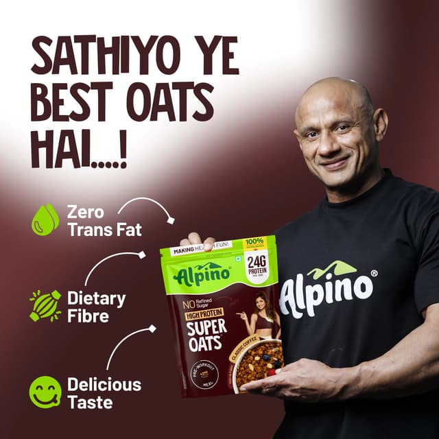 Alpino High Protein Super Rolled Oats Classic Coffee - Image 7