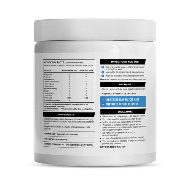 Wellcore Micronised Creatine Monohydrate | Lemon Lime (374g) - Image 2