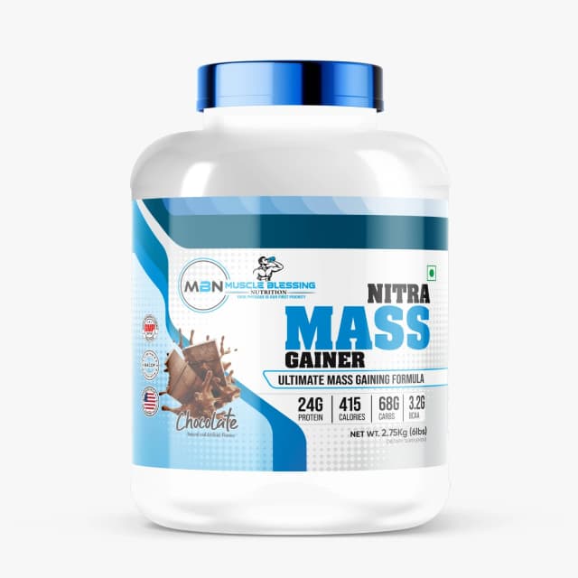 Nitra Mass Gainer - Chocolate - 3 Kg - Image 4