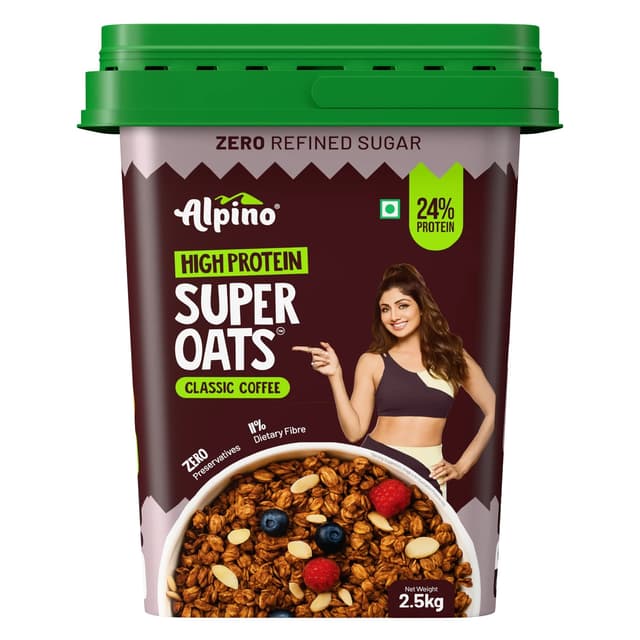 Alpino High Protein Super Rolled Oats Classic Coffee - Image 10