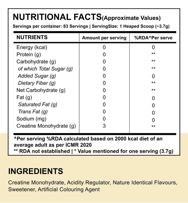 Wellcore Micronised Creatine Monohydrate | Tropical Tango (307g) - Image 4