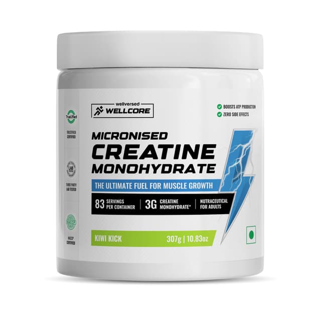 Wellcore Micronised Creatine Monohydrate | Kiwi Kick (307g)