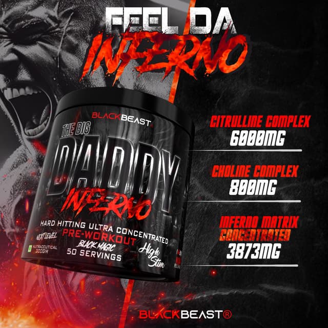 Black Beast The Big Daddy Inferno Pre-Workout - Zombie Juice - Image 2