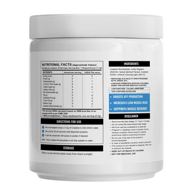 Wellcore Micronised Creatine Monohydrate | Tropical Tango (307g) - Image 2