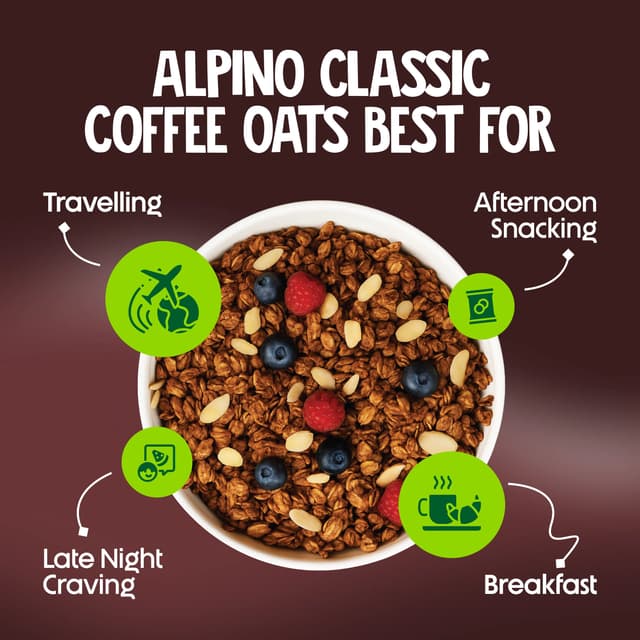 Alpino High Protein Super Rolled Oats Classic Coffee - Image 6