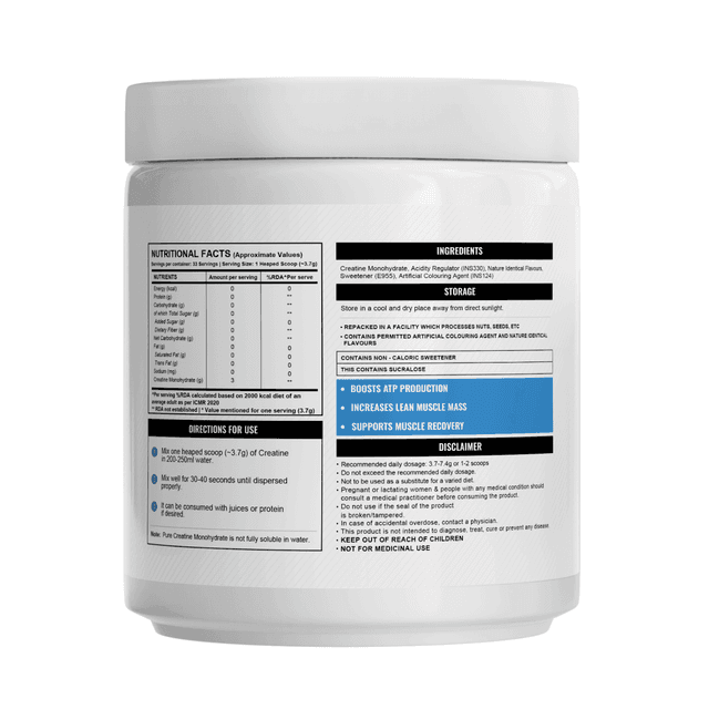 Wellcore Micronised Creatine Monohydrate | Fruit Fusion (122g) - Image 2