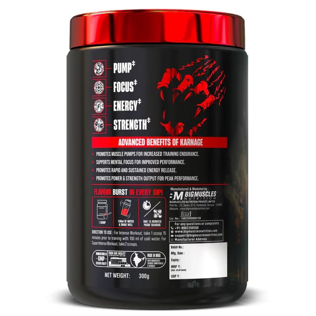 BigMuscles Nutrition Karnage - Watermelon Lime - Image 14
